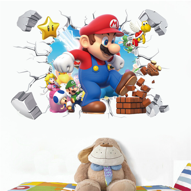 Kids Education Quotes - Autocollant mural 3D de personnages de