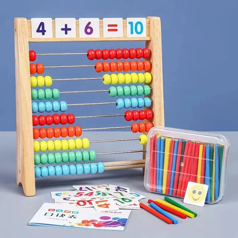 Abacus Counting Bead - Jouet de comptage en bois boulier