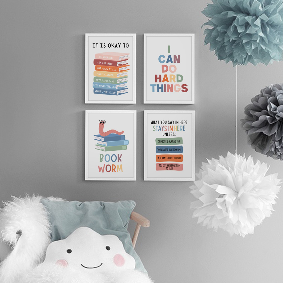 Kids Education Motivation - Affiches et impressions murales de citations