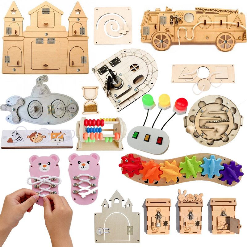 Kids Education Usa - DIY Montessori Busy Board - Accessoires