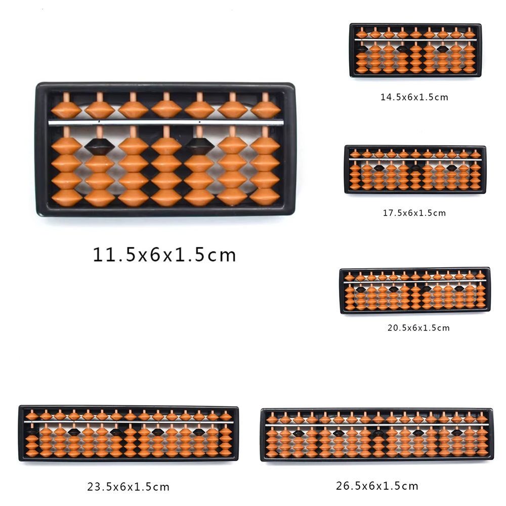 Abacus Counting Bead - Nouveau boulier Standard en plastique 7/9/11/13/15/17