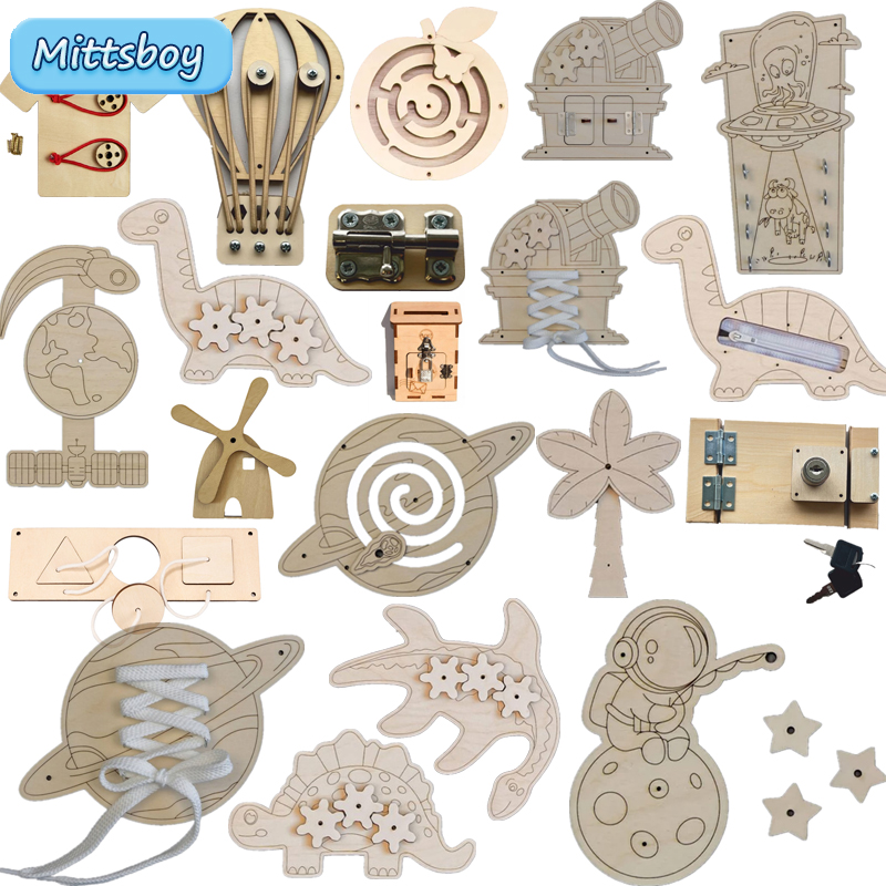 Kids Education Usa - Accessoires de planche occupée Montessori, jouets