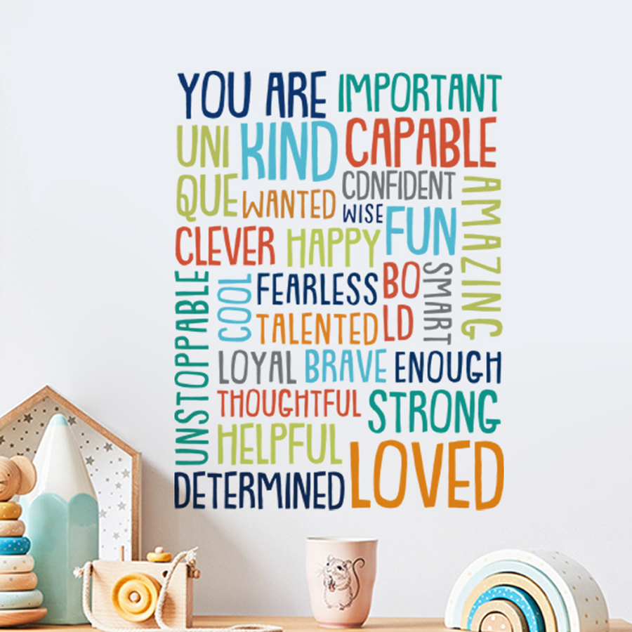 Autocollant mural positif pour - Kids Education Motivation avis et prix