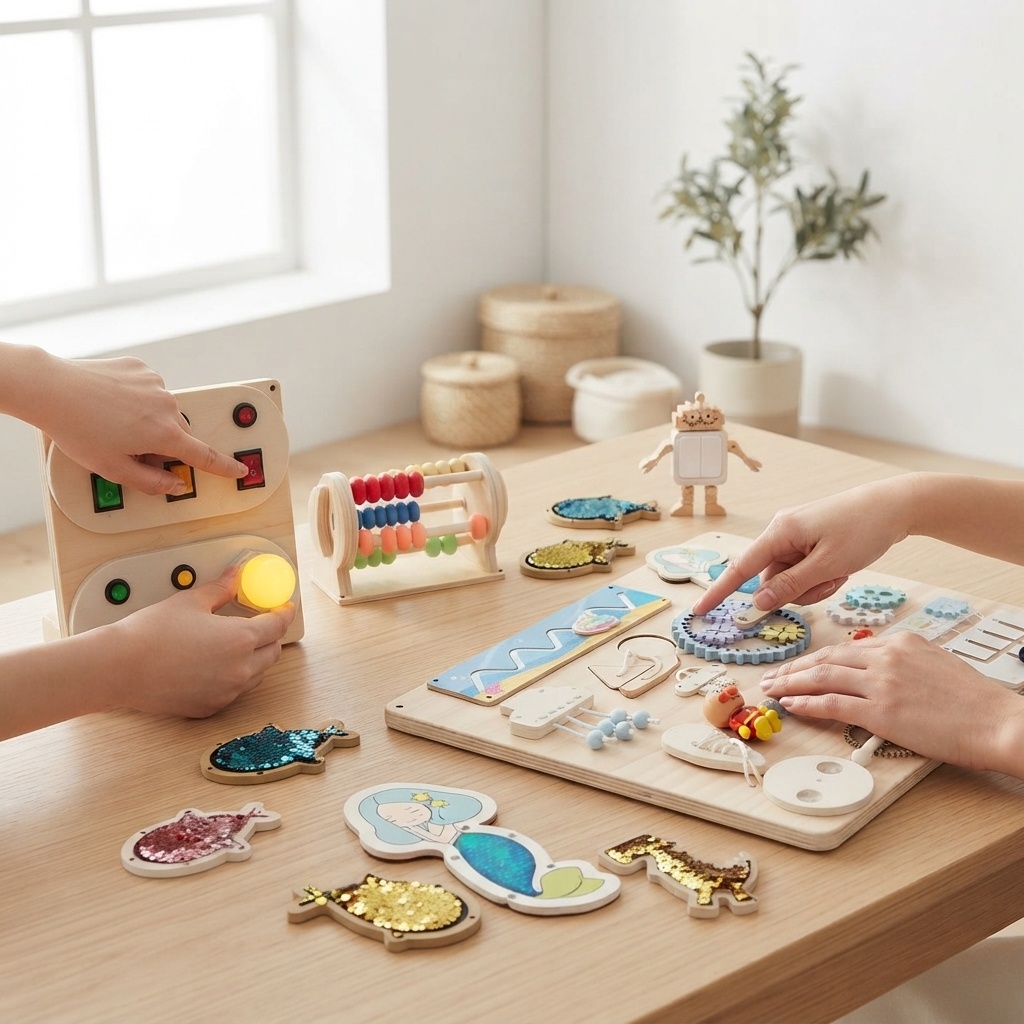 Tableau d'activités en bois Di - Kids Education Usa avis et prix