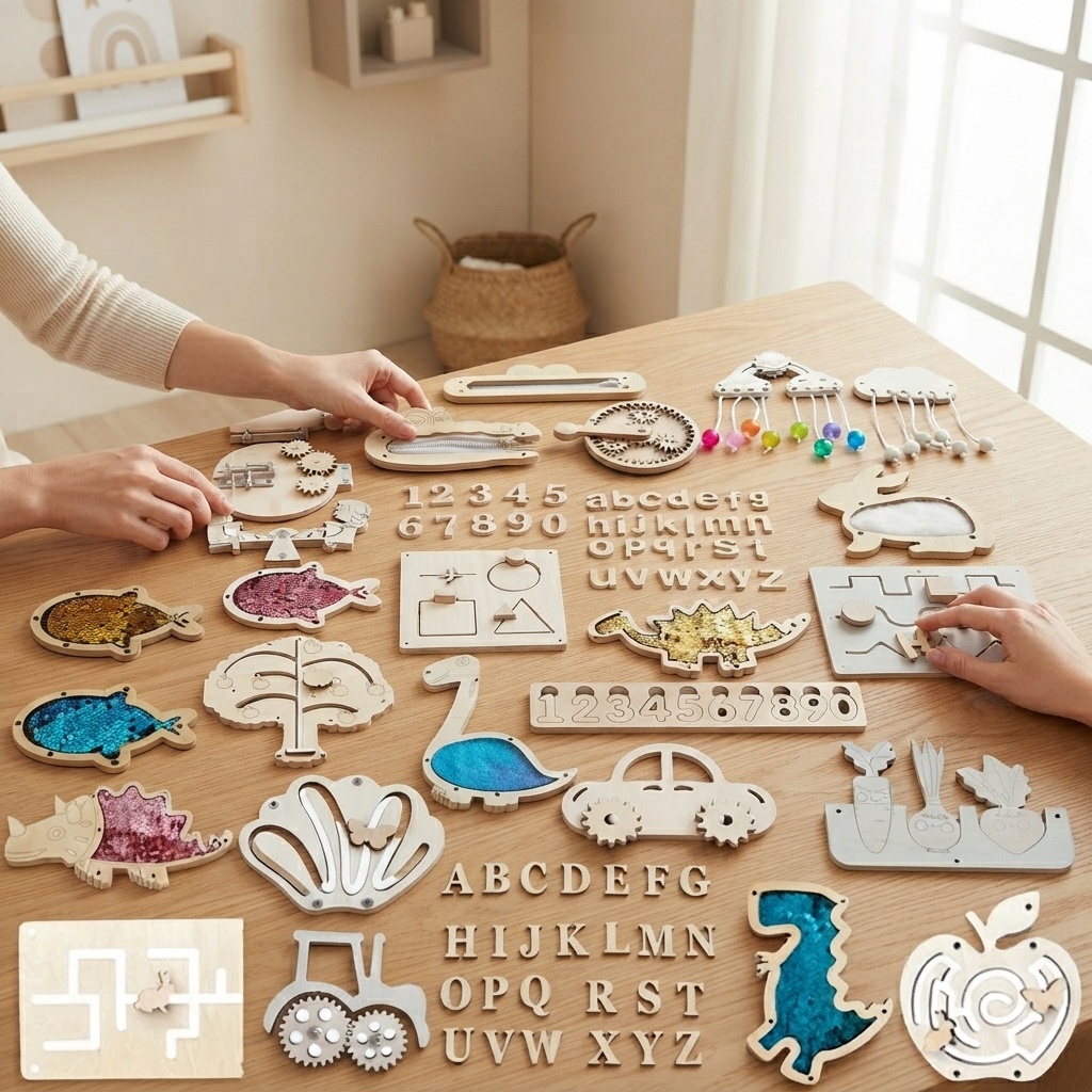 Tableau d'activités en bois Di - Kids Education Usa avis et prix