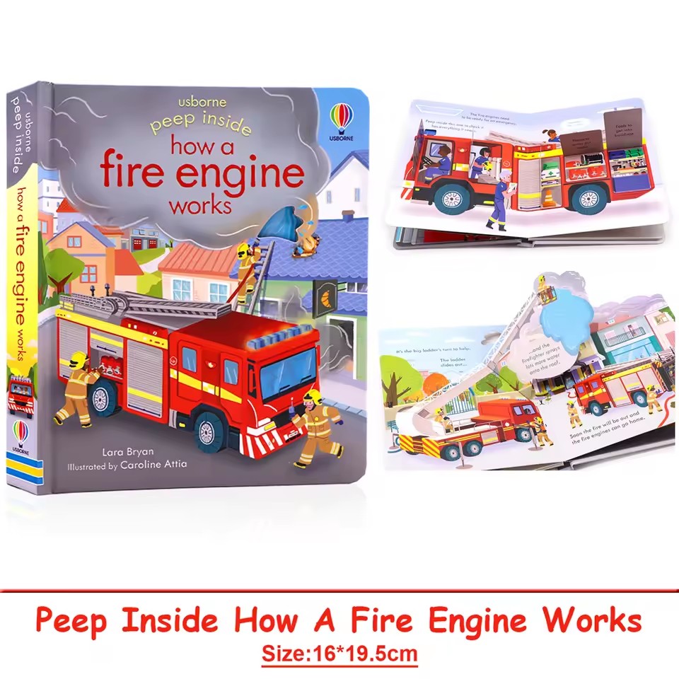 Usborne Peep Inside How A Fire - Kids Education And You avis et prix
