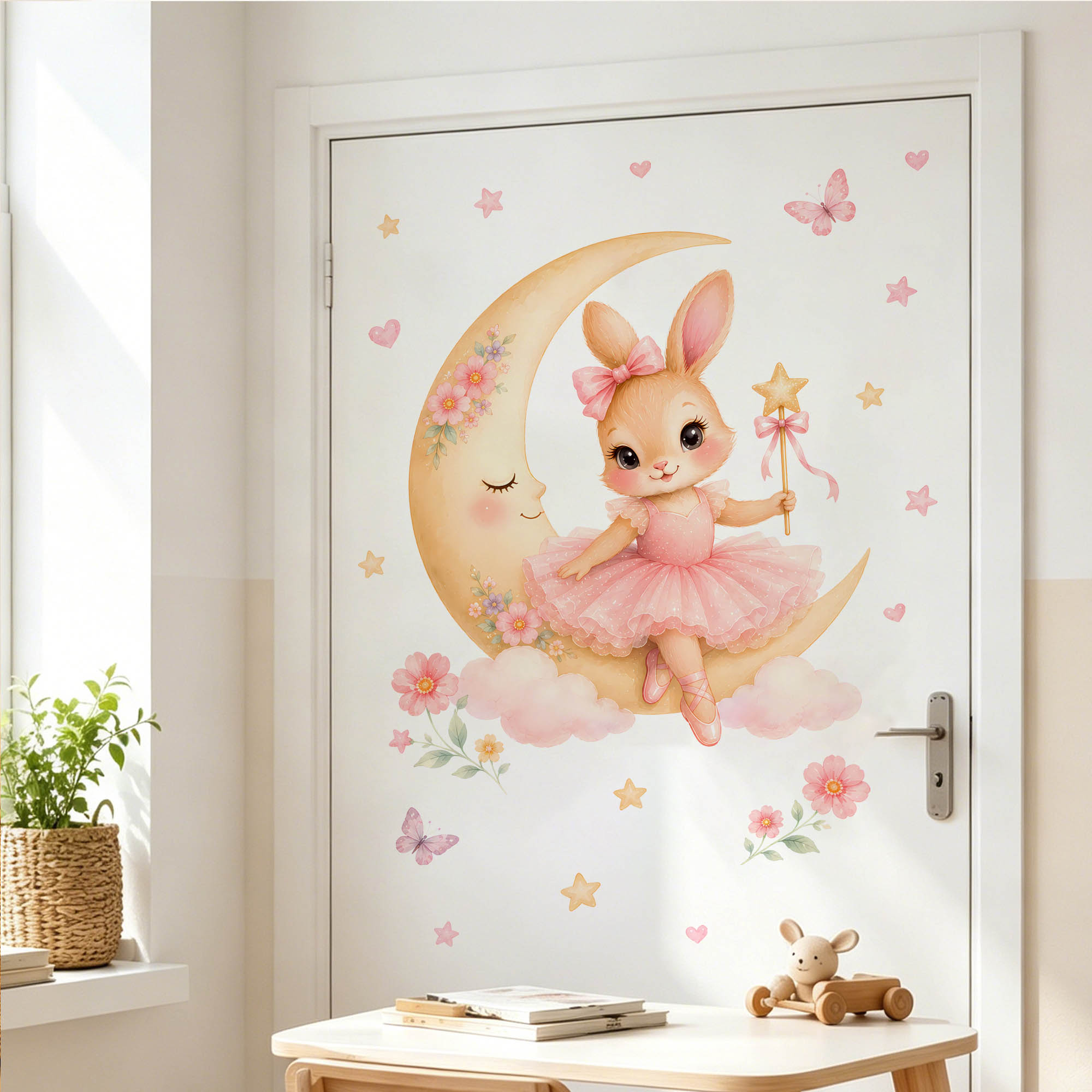 Autocollants muraux lapin ball - Kids Education Quotes avis et prix