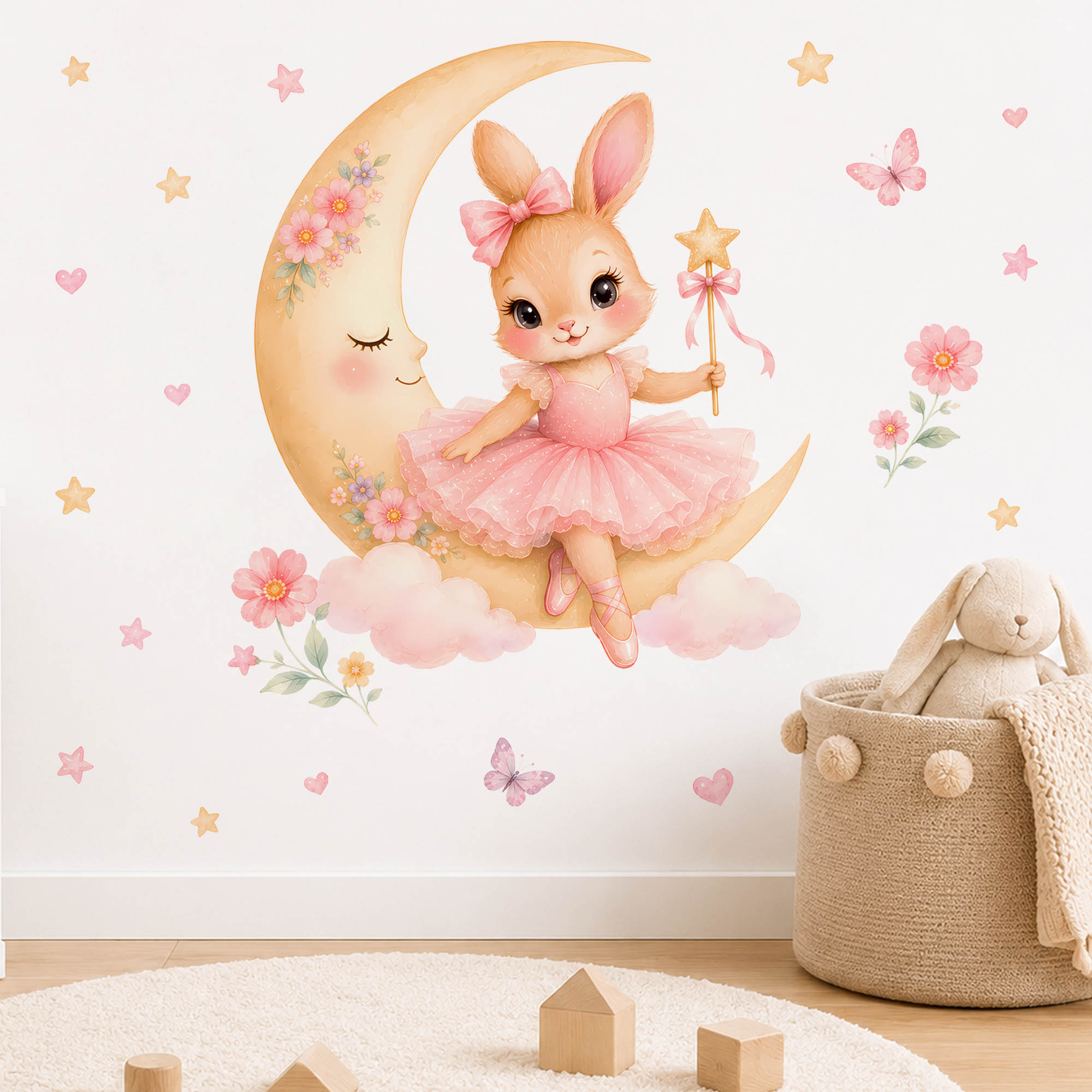 Autocollants muraux lapin ball - Kids Education Quotes avis et prix