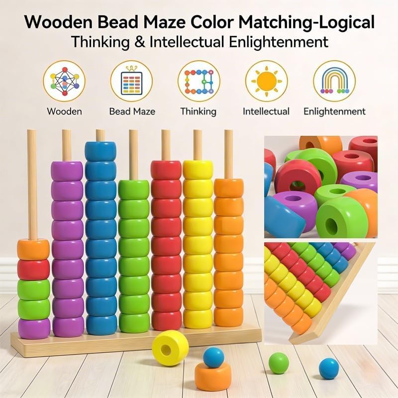 Abacus en bois Montessori, jou - Abacus Counting Bead avis et prix